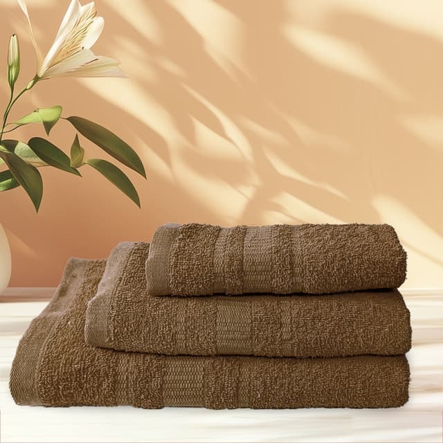 VS-T22-7014 Рушник 70х140см бавовна/ПЕ, Коричневий VERSAILLES