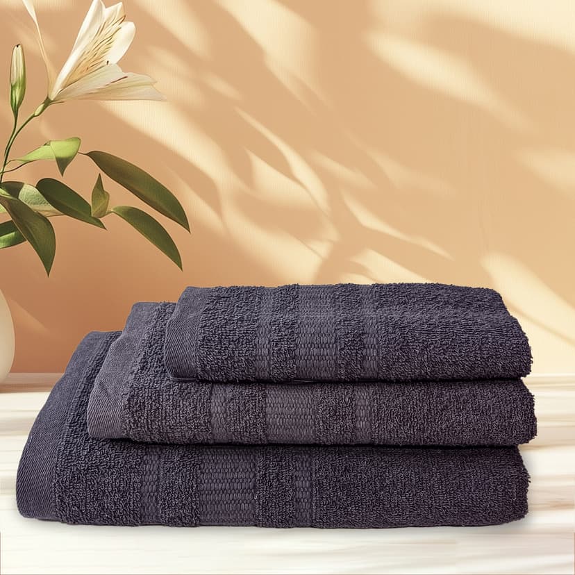 VS-T24-5090 Рушник 50х90см бавовна/ПЕ, Сірий VERSAILLES