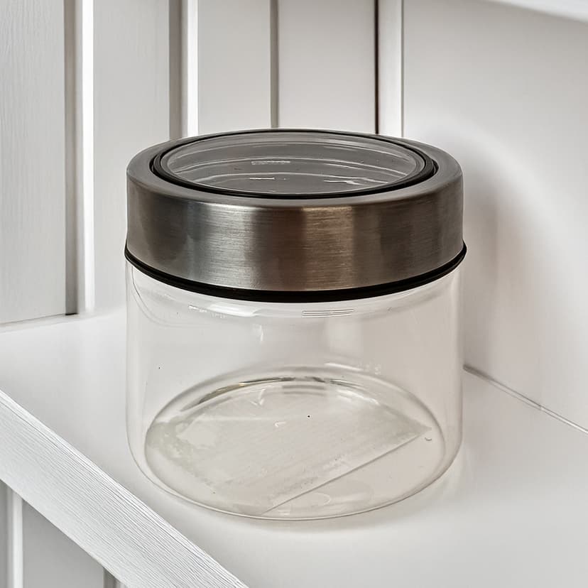 VT-9040-220 Ємність скляна для спецій з віконною кришкою Vittora, 220мл