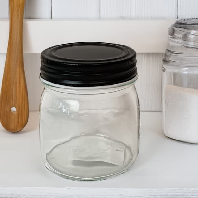 VT-9031-200 Ємність скляна для спецій з жерстяною кришкою Vittora, 200мл (по факту 190мл)