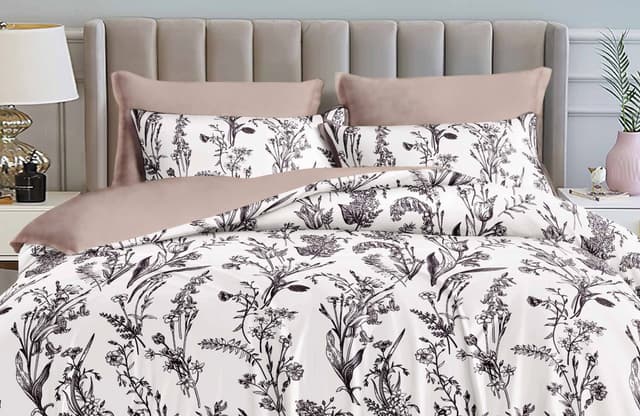 VS-BS2.0-104 Комплект постільної білизни Різнотрав'я, двоспальний VERSAILLES, Сатин