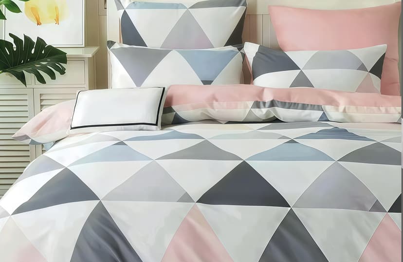 VS-BS2.0-106 Комплект постільної білизни Трикутники, двоспальний VERSAILLES, Сатин
