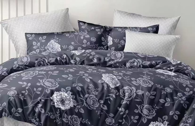 VS-BM2.0-108 Комплект постільної білизни Квітка в ночі, двоспальний VERSAILLES, Мікрофібра