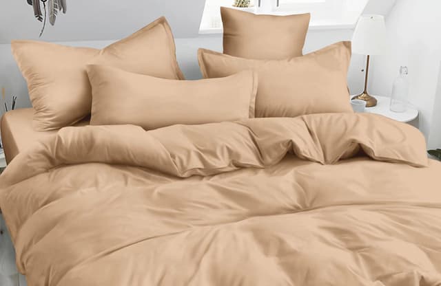 VS-BM2.5-206 Комплект постільної білизни Кремовий, євро VERSAILLES, Мікрофібра