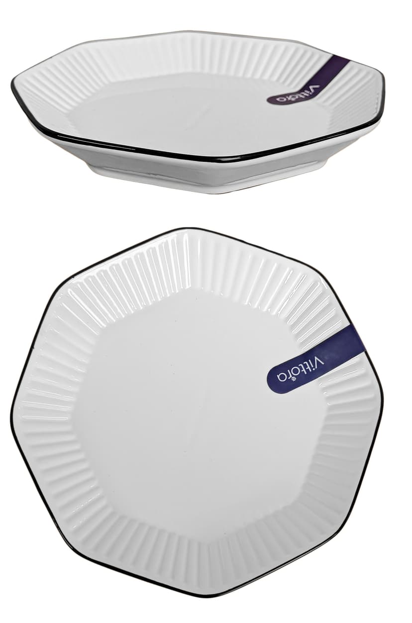 VT-P-1210VA Тарілка восьмикутна Вавилон Vittora, 210мм