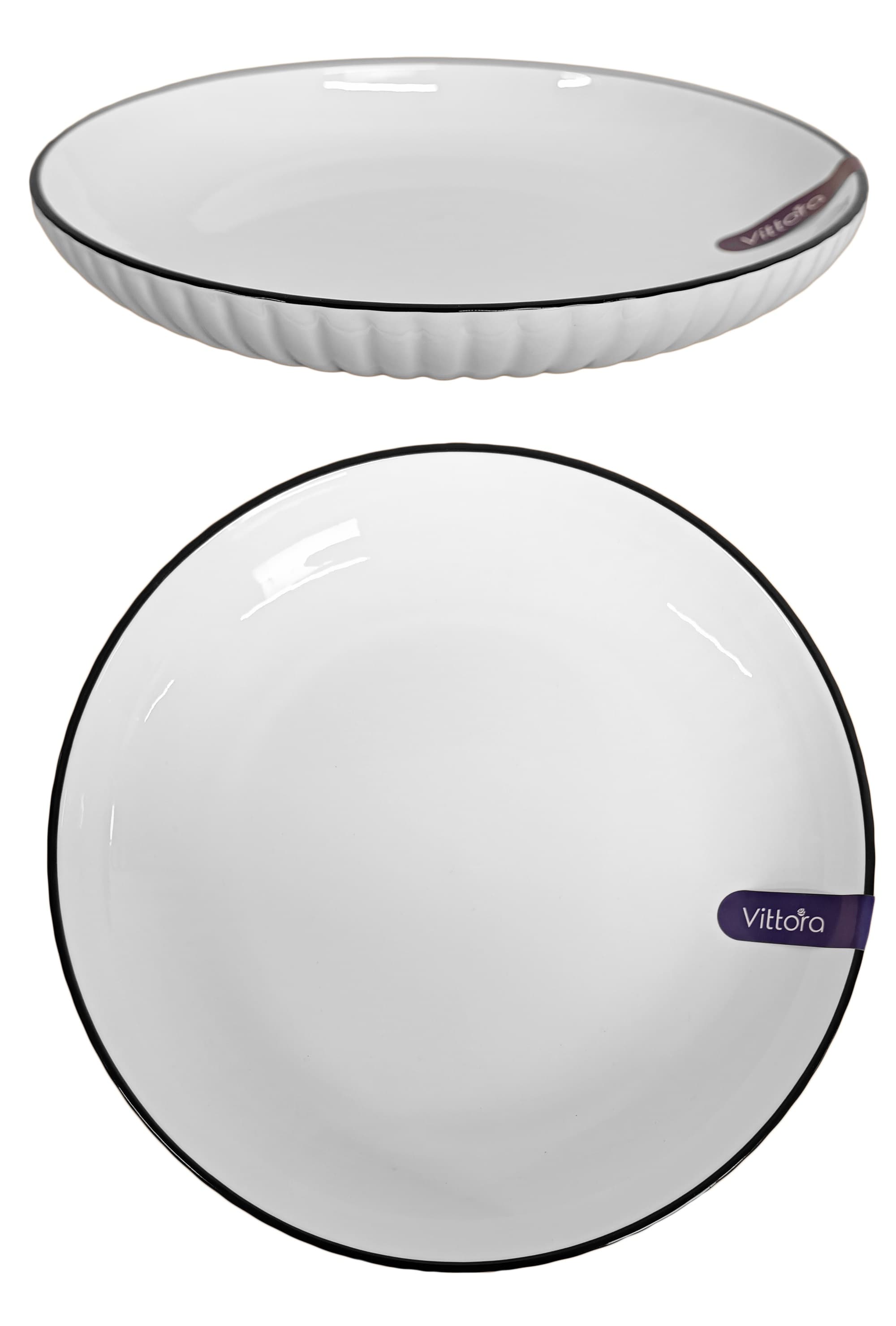 VT-P-1254VA Тарілка обідня глибока Вавилон Vittora, 254мм — фото 1