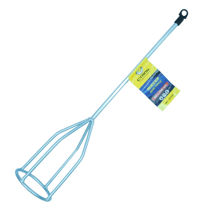 (32105) Міксер для гіпсу 80х400мм (hex) Сталь