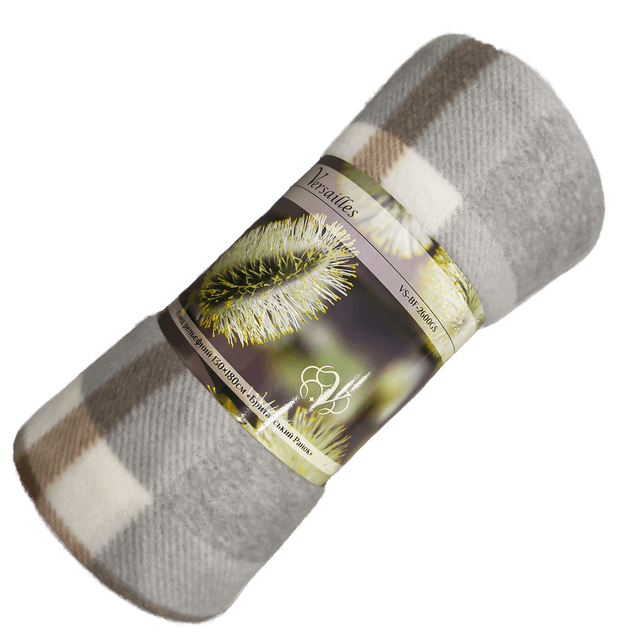 VS-BF-2600GS Плед рельєфний флісовий 130x180см "Британський Ранок" (VERSAILLES)