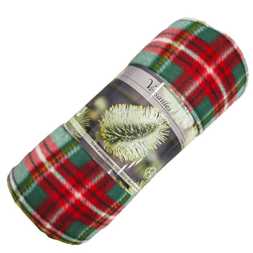 VS-BF-2600RS Плед рельєфний флісовий 130x180см "Шотландська Зима" (VERSAILLES)