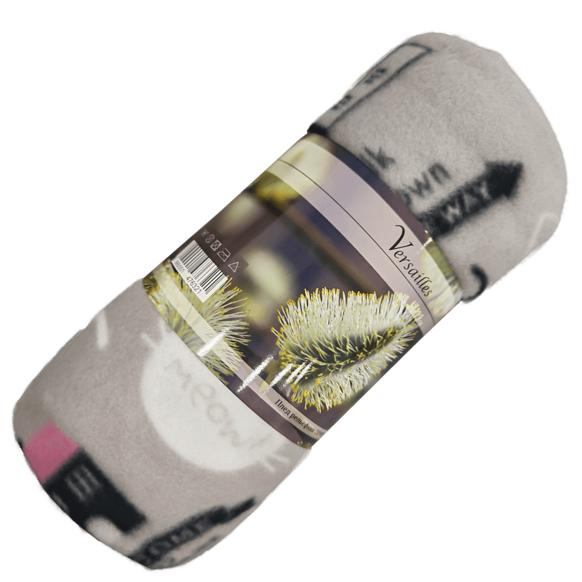 VS-BF-2600СS Плед рельєфний флісовий 130x180см "Котики" (VERSAILLES)