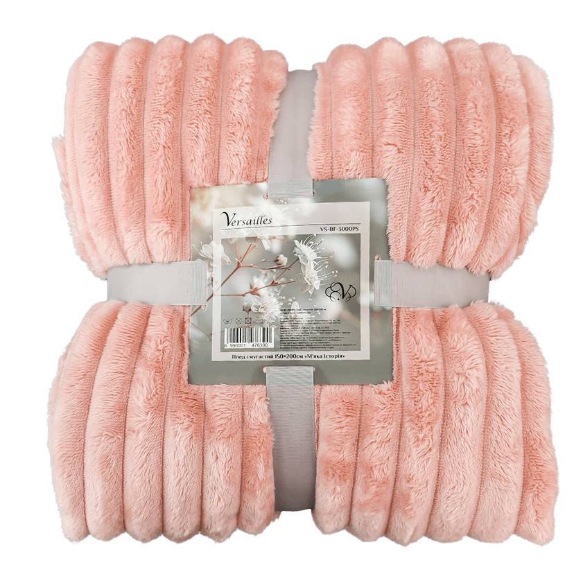 VS-BF-3000PS Плед смугастий 150х200см "М'яка Історія" (VERSAILLES)