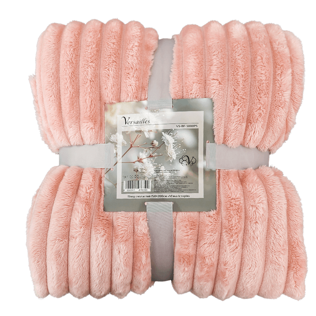 VS-BF-4400PS Плед смугастий 200х220см "М'яка Історія" (VERSAILLES)