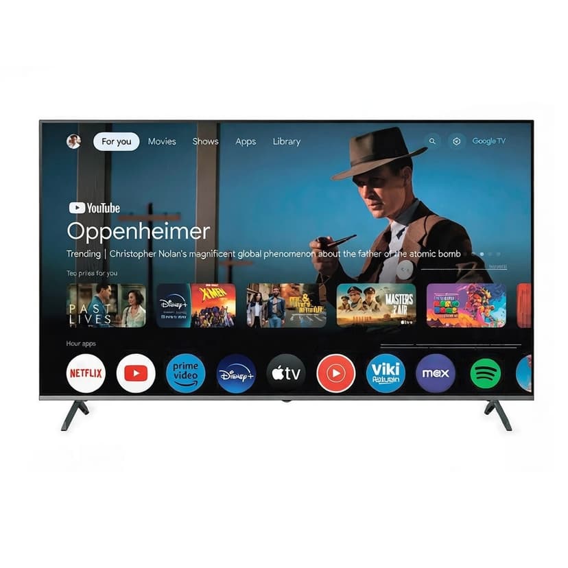 Телевізор 85, Google TV 5.0 - Q85U801-GTV5V T2 SMART TV, QLED, UHD, voice RC (GRUNHELM)