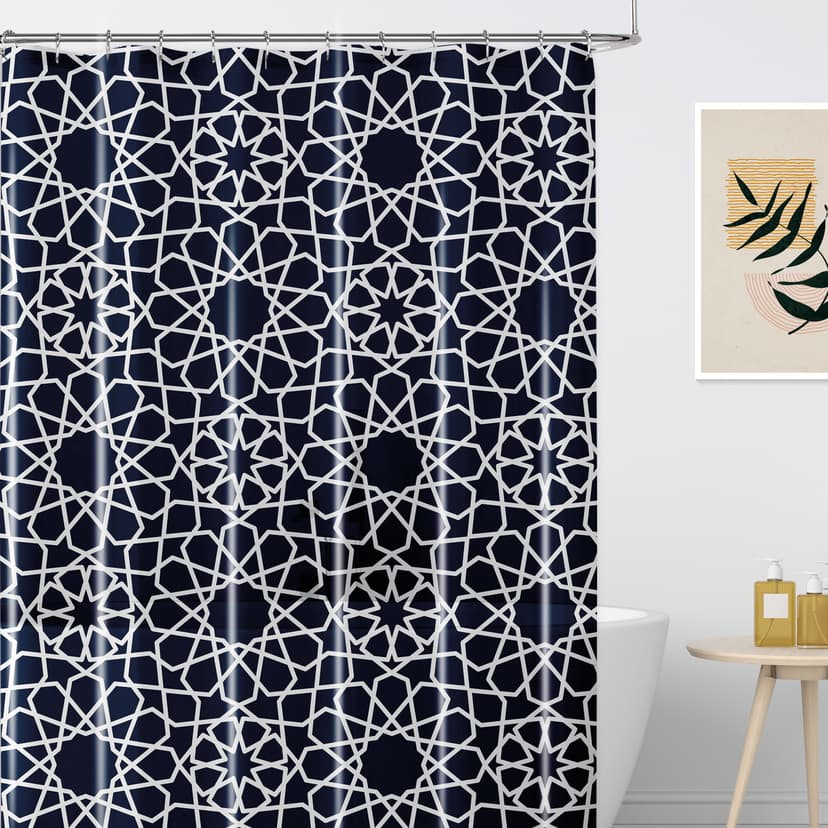 WK-10016 Шторка для ванної Планетарій WERK, PEVA 180x180 (без кілець)