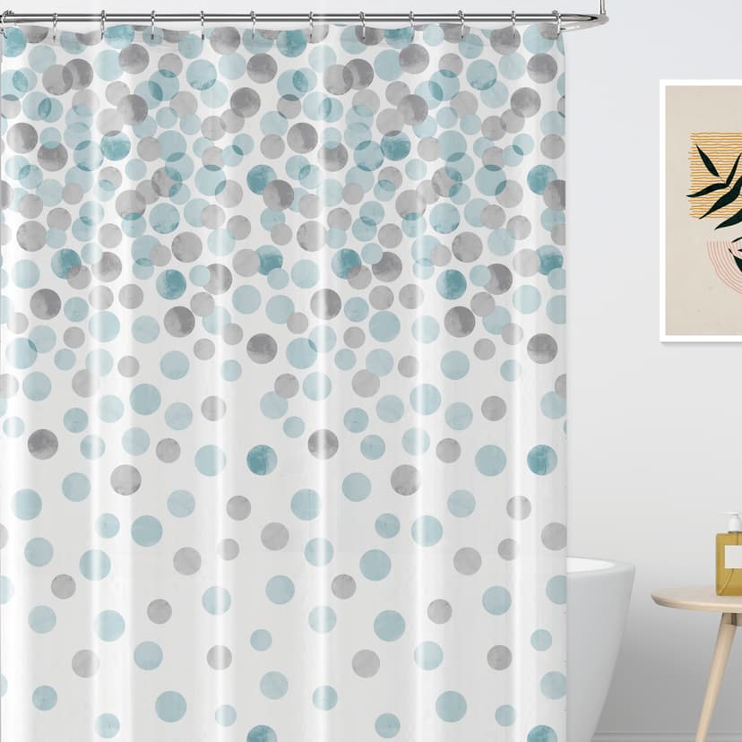 WK-10020 Шторка для ванної Краплі дощу WERK, PEVA 180x180 (з кільцями)