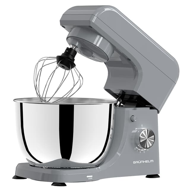 Кухонна машина GKM0019G, 1300-1500 Вт, 8 швидкостей, сірий (GRUNHELM)