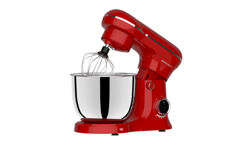 Кухонна машина GKM0015R, 1500 Вт, 10 швидкостей, червоний(GRUNHELM)