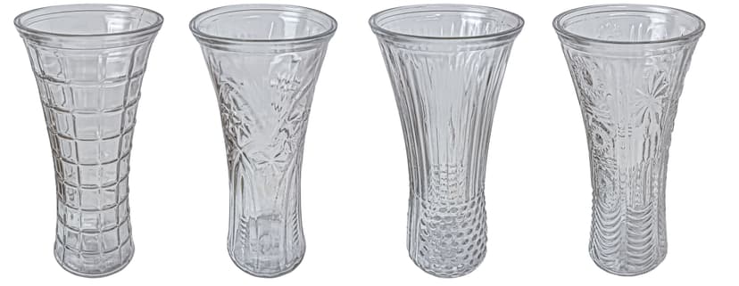 VT-V-0010 Ваза скляна Гірський кришталь 30см, VITTORA