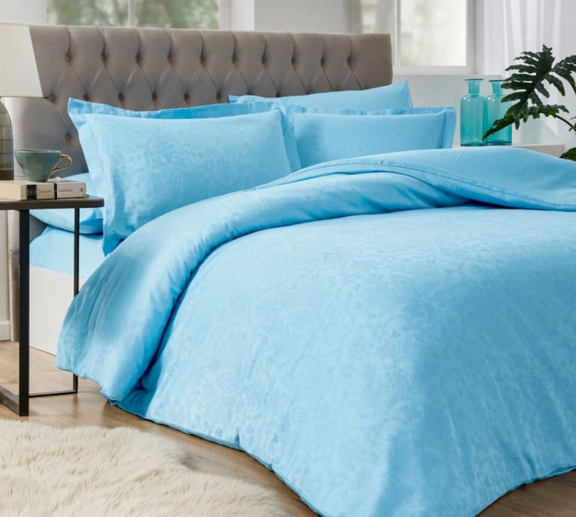 Комплект постільної білизни CK JAKAR AQUA ORNAMENT, євро (4 наволочки), OZDILEK