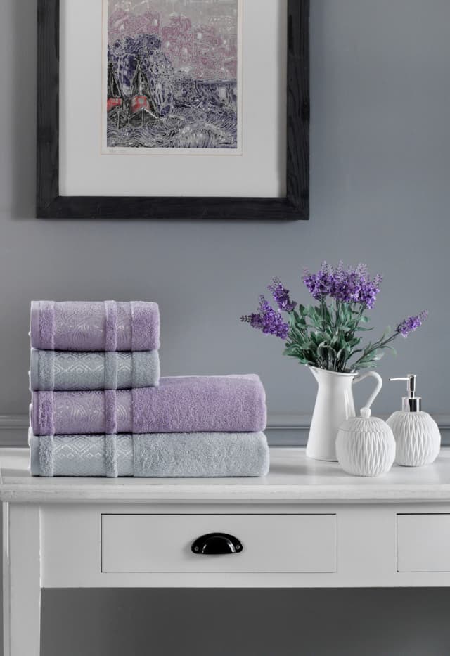 Рушник DORY сірий 50х80см, 100% бавовна, OZDILEK