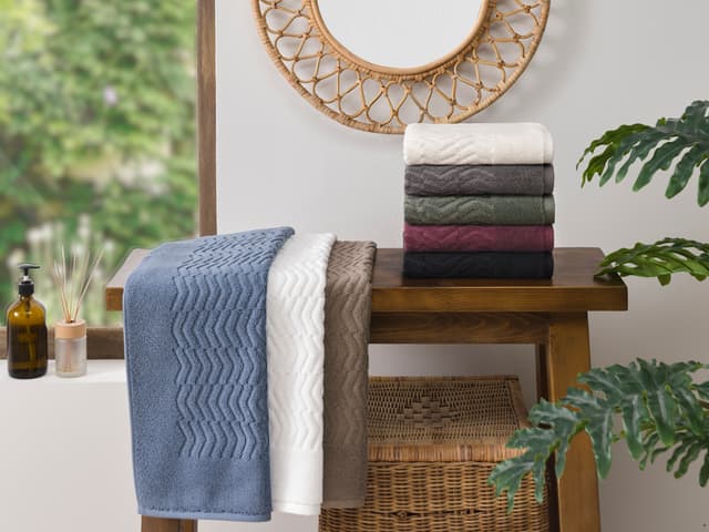 Килимок-рушник CAMOMILE темно-рожевий 45х65см, 100% бавовна, OZDILEK