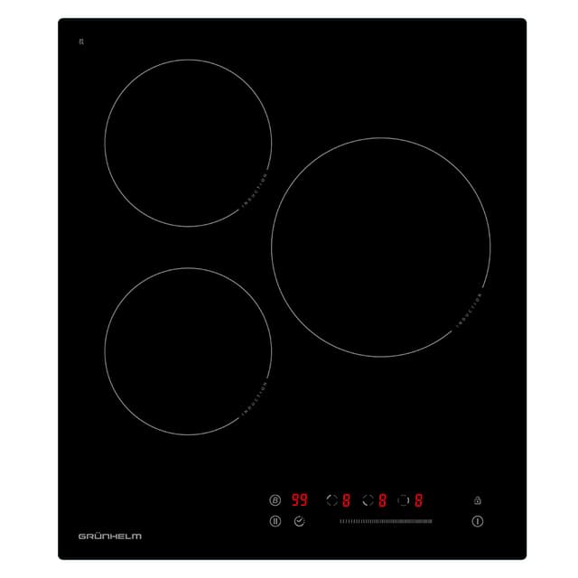 Варильна поверхня GPI 453 B індукц. 3 конф 45 см (GRUNHELM)