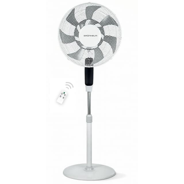 Вентилятор підлоговий (18 дюймів, 3 швидкості, 1,30м, 7-лопасний, пульт) - GFS-1650R (GRUNHELM)