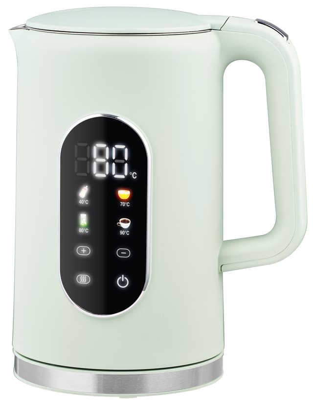 Електрочайник Метал - EKS-25032M, 1,7л, 2200Вт, світло-зелений, диск (GRUNHELM)