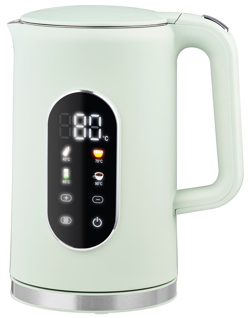 Електрочайник Метал - EKS-25032M, 1,7л, 2200Вт, світло-зелений, диск (GRUNHELM)