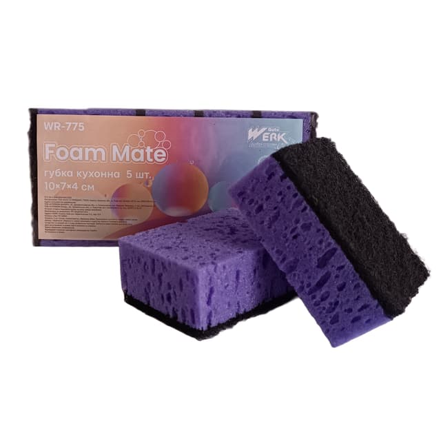 Губка кухонна Foam Mate  5 шт (WERK), 10х7х4 см