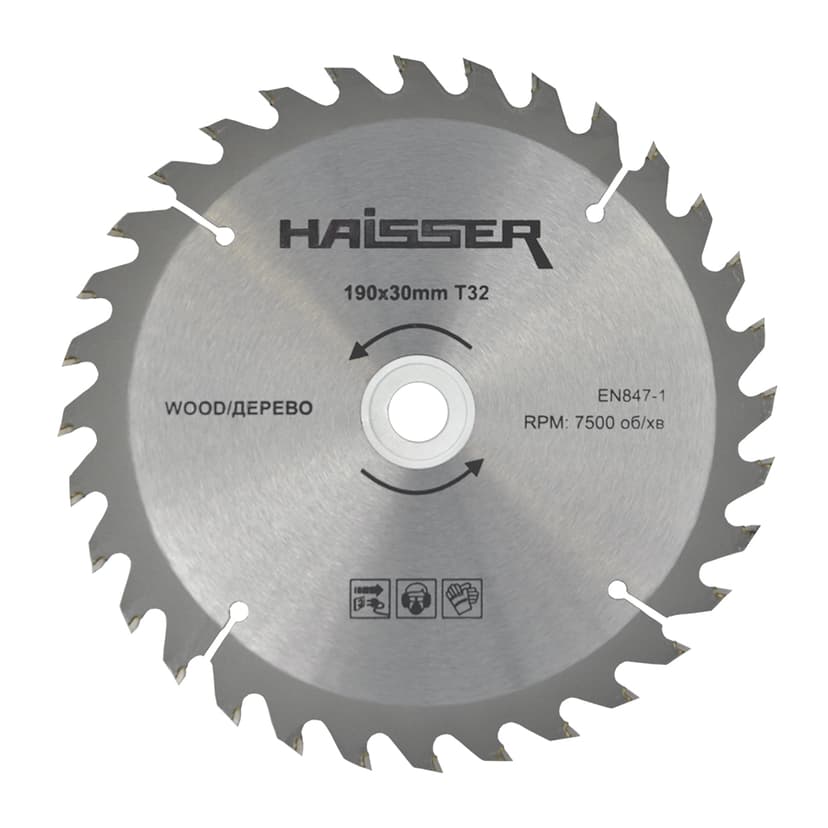 Диск пильний по дереву - 190х30 32 зуб. (HAISSER)