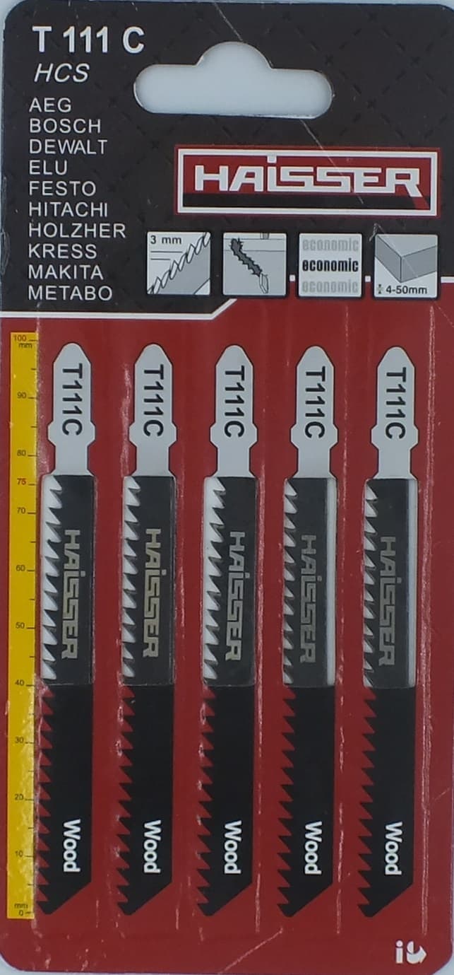 Пильні полотна - T111С, 75мм, н-р 5шт (HAISSER)