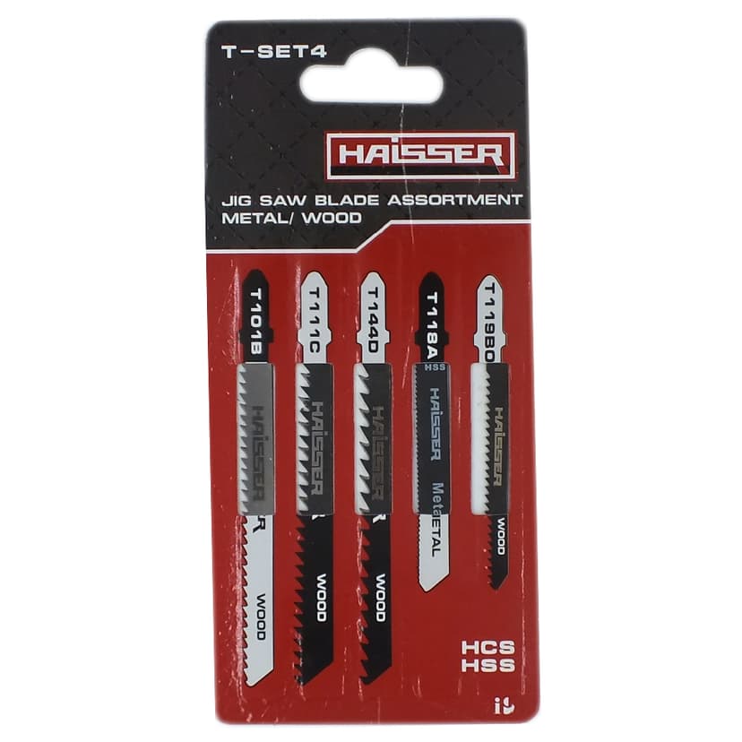 Набір пильних полотен - T-SET4, 5шт (HAISSER)
