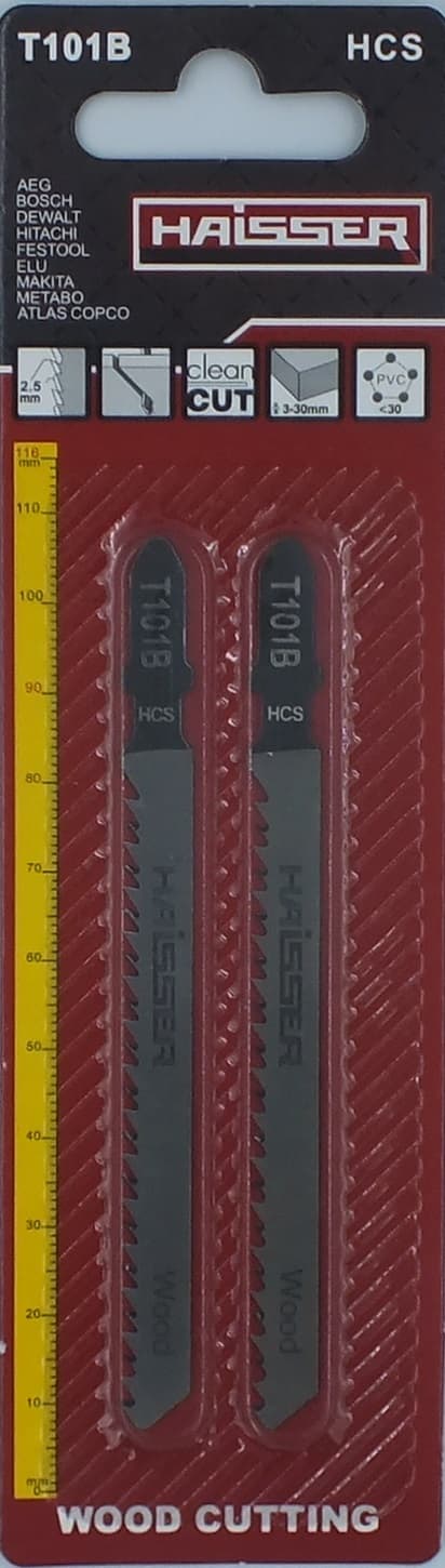 Пильні полотна - T101B, 75мм, н-р 2шт (HAISSER)