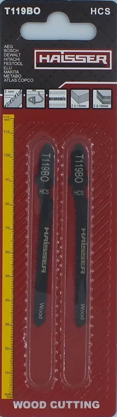 Пильні полотна - T119BО, 50мм, н-р 2шт (HAISSER)