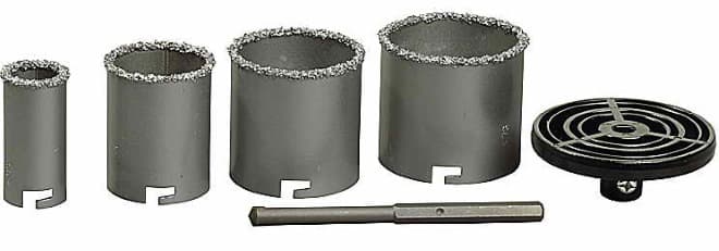 Набір корончатих свердл по плитці - 33,53,67,73мм (WERK)