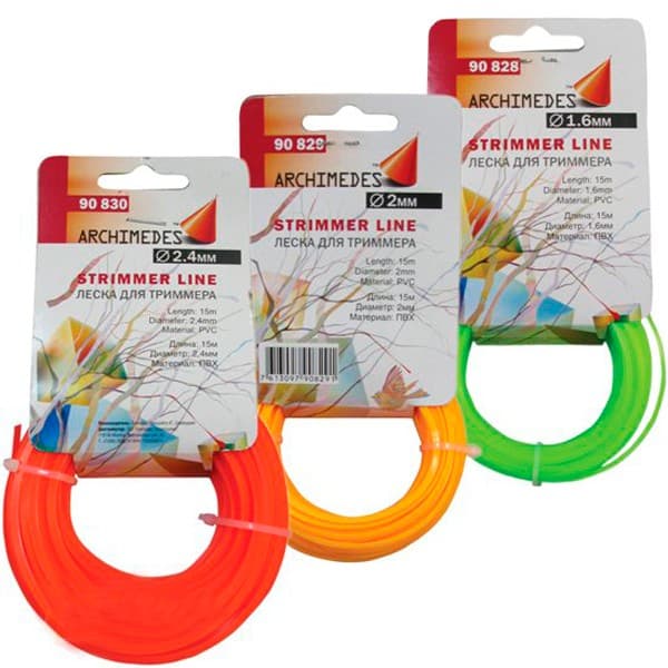 Ліска для мотокос КРУЧЕНИЙ КВАДРАТ - 2.0ммx15м (FORTE)