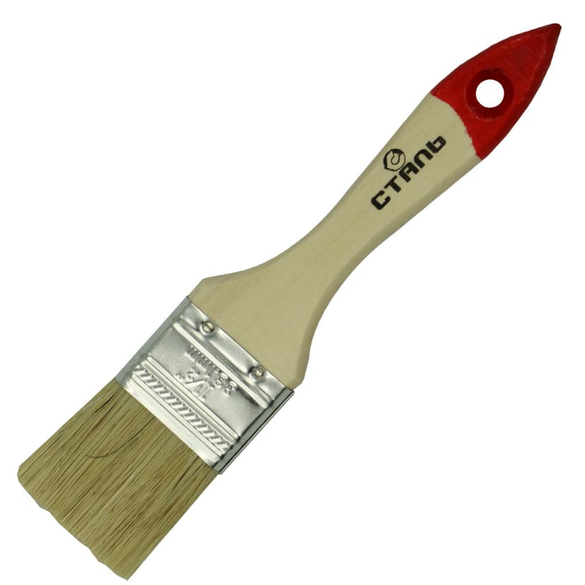 (34002) пензлик 1.5" тип"Стандарт"натур.ворс Сталь