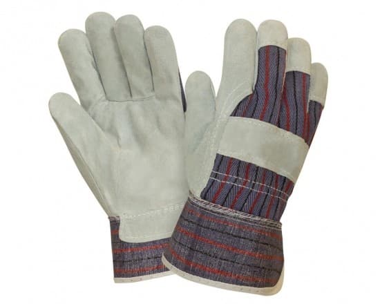 (WE2114) Рукавички комбіновані шкіра+тканина WERK