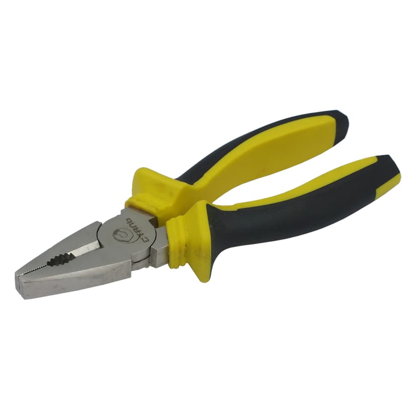 (41012) Плоскогубці нікельовані 200мм двокомпонентні рукоятки СТАЛЬ