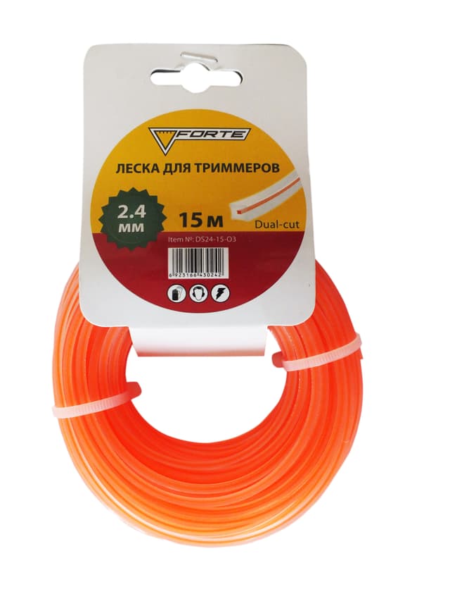 Ліска для мотокос ІЗ СЕРЦЕВИНОЮ - 2.4ммx15м (FORTE)