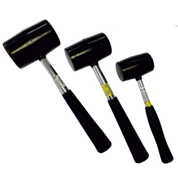 (44009) Киянка гумова чорна 225 г. Сталь