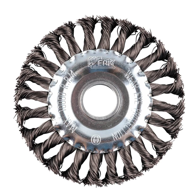 Щітка дискова плетена - 125мм (WERK)