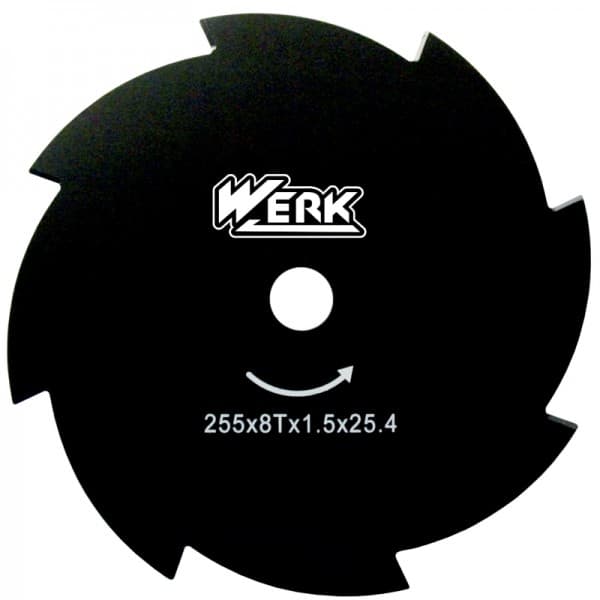 Ніж для мотокоси - 255x25.4x1.6ммx8Т (WERK)