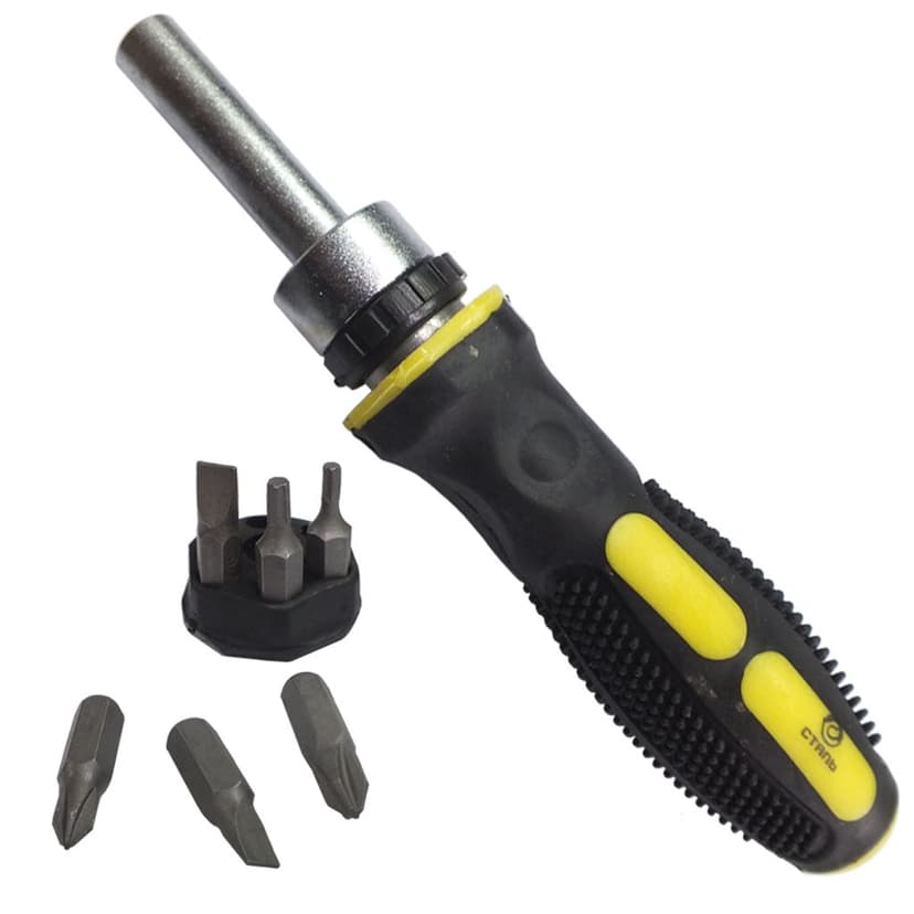 (49050) Набір 7в1 (викрутка реверсивна з бітами) Сталь