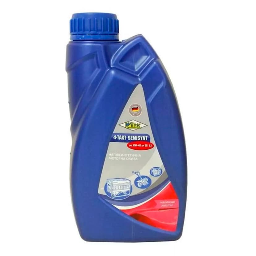 Олива моторна - 4-TAKT SEMISYNT SAE 10W-40 API SG/SJ 1L (WERK)