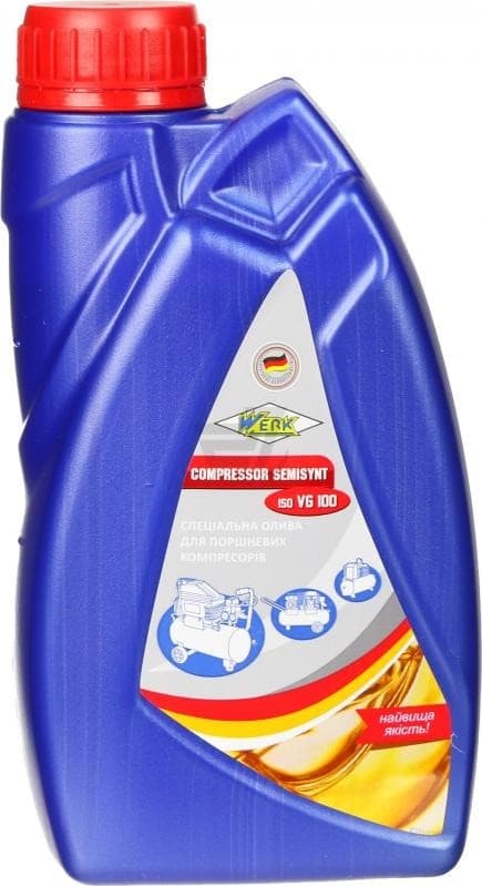 Олива компресорна - COMPRESSOR SEMISYNT ISO VG100 1L (WERK)