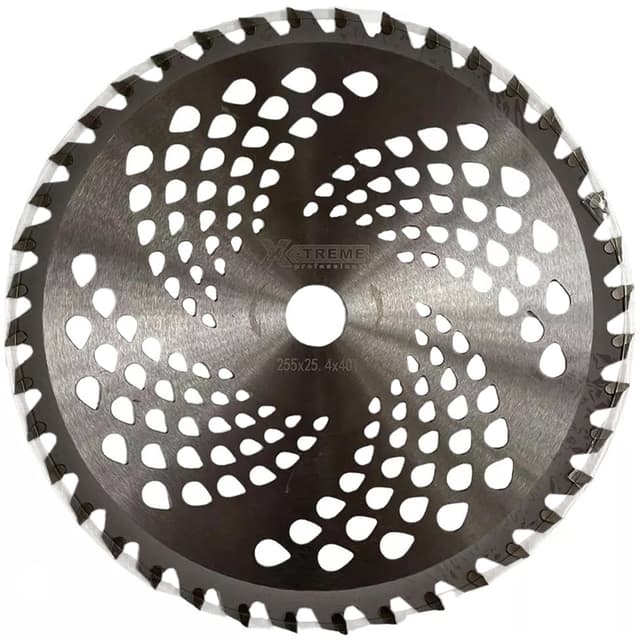 Ніж для мотокоси - 255x25.4x1.3ммx40Т (з ПОБЕДІТ напайками) (X-TREME)