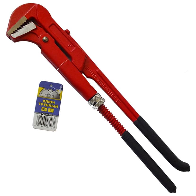 (48203) Ключ трубний 90° 1" СТАЛЬ