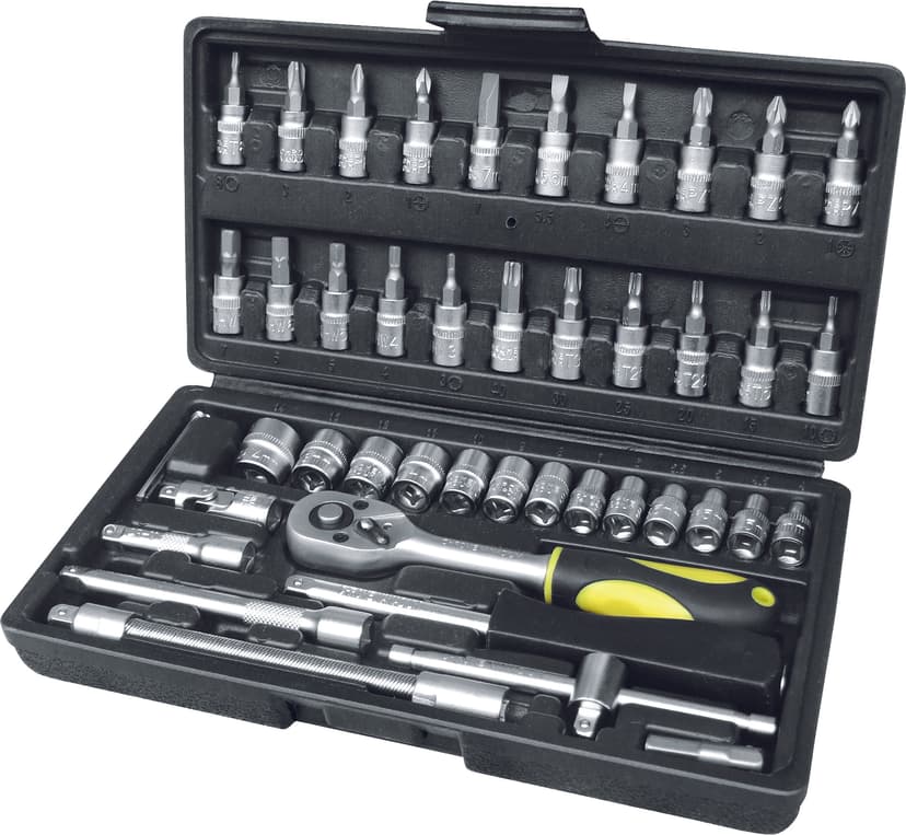 (70014) Набір інструментів професійний 46 од. Сталь